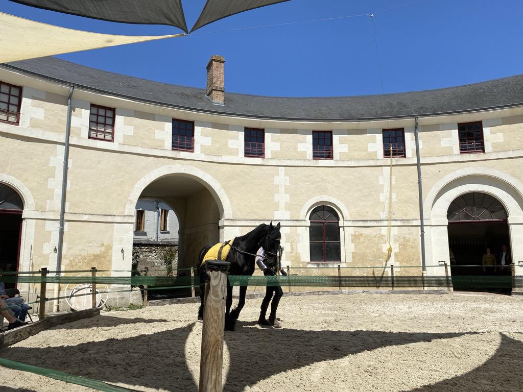 Spectacle aux écuries du château de Valençay