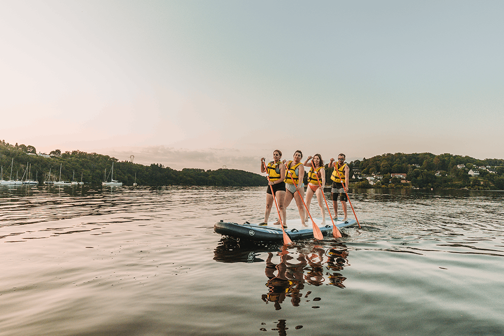 Paddle au lac d'eguzon entre amis